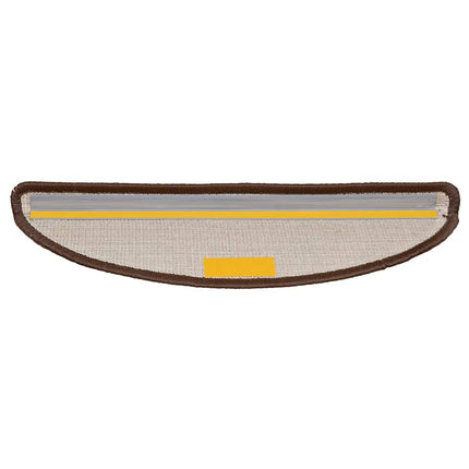 Trappmattor 20 st 56x17x3 cm bruna halvrunda
