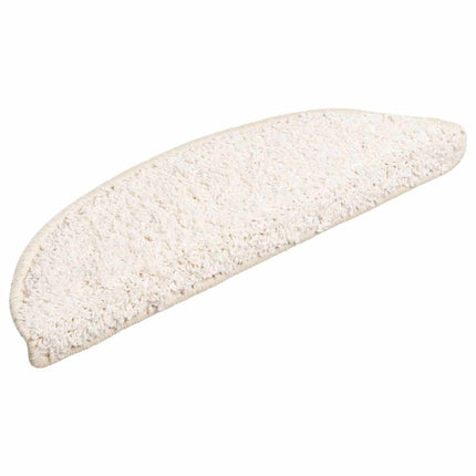Trappmattor 20 st 56x17x3 cm vita halvrunda