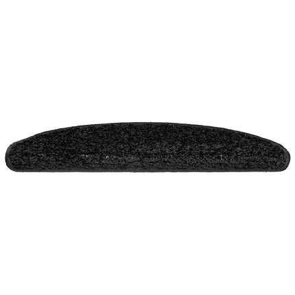 Trappmattor 20 st 65x21x4 cm svarta halvrunda stora