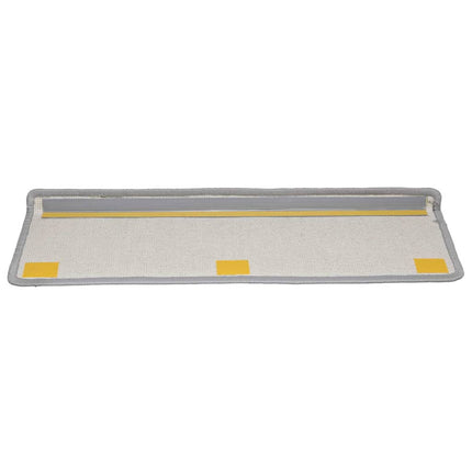 Trappmattor 20 st 65x21x4 cm grå rektangulär kant