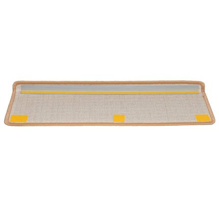 Trappmattor 20 st 65x21x4 cm beige rektangulär kant
