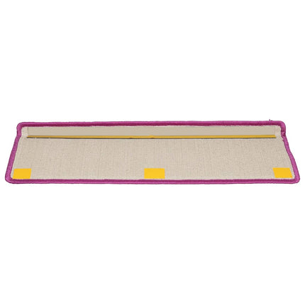 Trappmattor 20 st 65x21x4 cm violett rektangulär kant