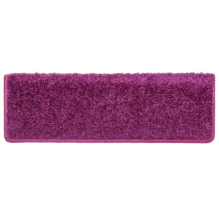 Trappmattor 20 st 65x21x4 cm violett rektangulär kant