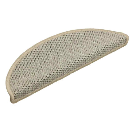 Trappmattor självhäftande sisal-look 30 st 56x17x3 cm ljusgrön