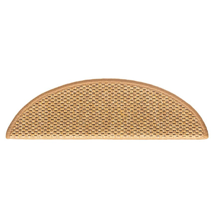 Trappmattor självhäftande sisal-look 30 st 56x17x3 cm sisal