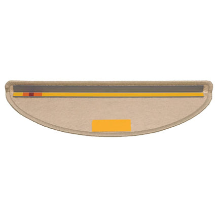 Trappmattor självhäftande sisal-look 30 st 56x17x3 cm mörkbeige