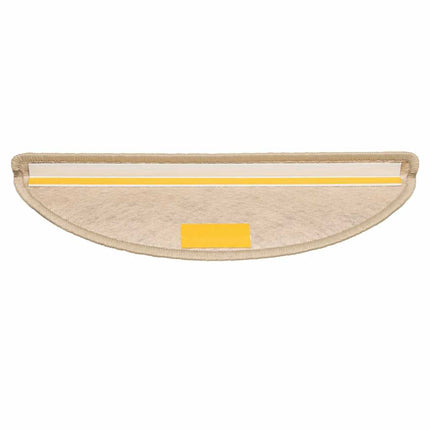 Trappmattor självhäftande sisal-look 30 st 56x17x3 cm sand