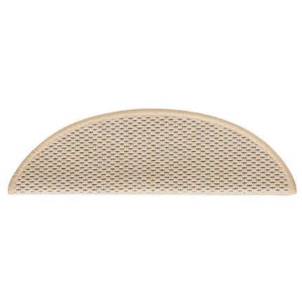 Trappmattor självhäftande sisal-look 30 st 56x17x3 cm berber