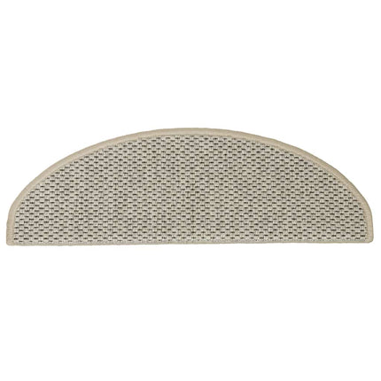 Trappmattor självhäftande sisal-look 30 st 65x21x4 cm ljusgrön