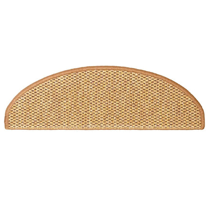Trappmattor självhäftande sisal-look 30 st 65x21x4 cm sisal
