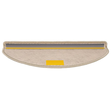 Trappmattor självhäftande sisal-look 30 st 65x21x4 cm mörkbeige