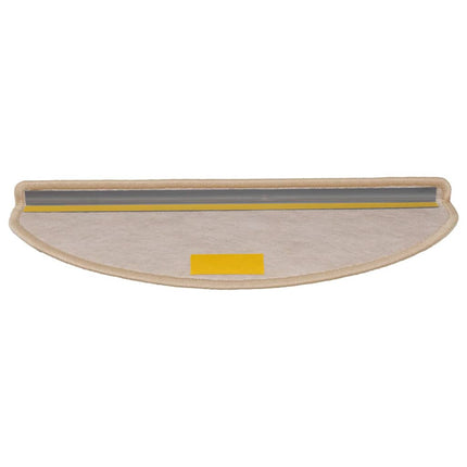 Trappmattor självhäftande sisal-look 30 st 65x21x4 cm ljusbeige