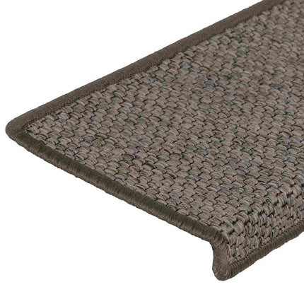 Trappmattor självhäftande sisal-look 30 st 65x21x4 cm