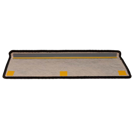 Trappmattor självhäftande sisal-look 30 st 65x21x4 cm antracit