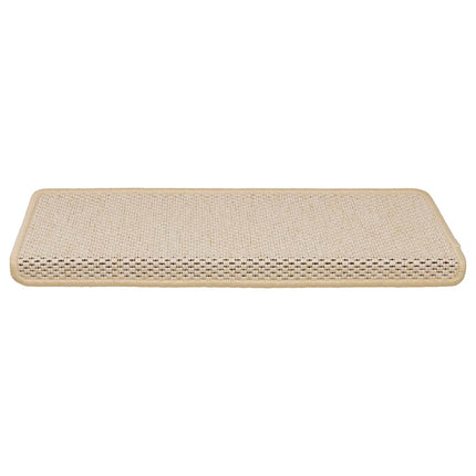 Trappmattor självhäftande sisal-look 30 st 65x21x4 cm Berber