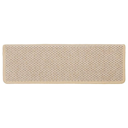 Trappmattor självhäftande sisal-look 30 st 65x21x4 cm Berber