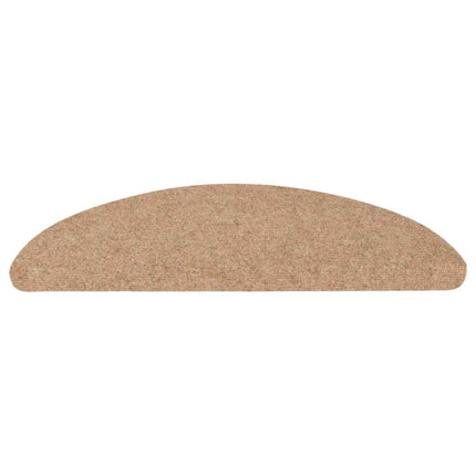 Trappmattor självhäftande 20 st beige 56x17x3 cm