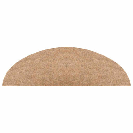 Trappmattor självhäftande 20 st beige 56x17x3 cm