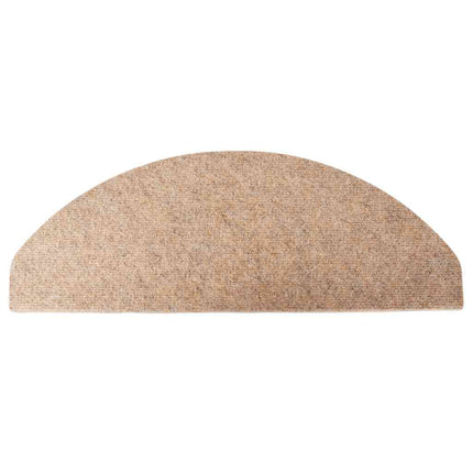 Trappmattor självhäftande 30 st beige 65x22,5x3,5 cm