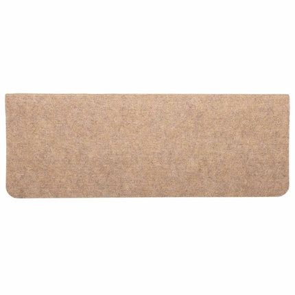 Trappmattor självhäftande 30 st beige 65x24,5x3,5 cm