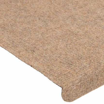 Trappmattor självhäftande 30 st beige 65x24,5x3,5 cm