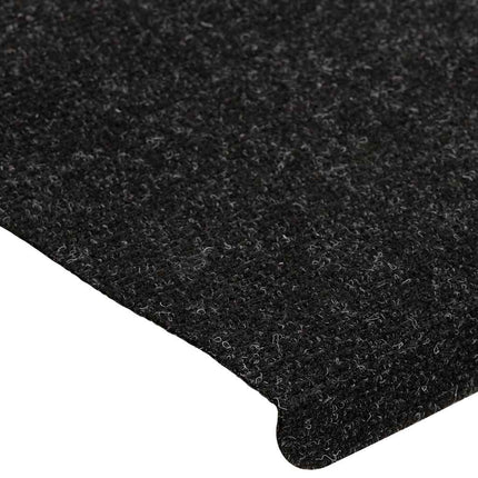 Trappmattor självhäftande 30 st antracit 65x24,5x3,5 cm