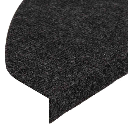 Trappmattor självhäftande 30 st svart 65x22,5x3,5 cm