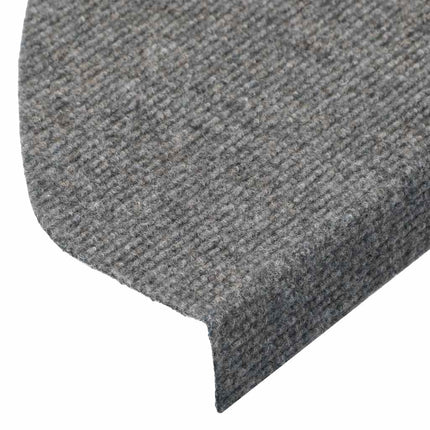 Trappmattor självhäftande 30 st grå 65x22,5x3,5 cm