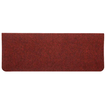 Trappmattor självhäftande 30 st röd 65x22,5x3,5 cm