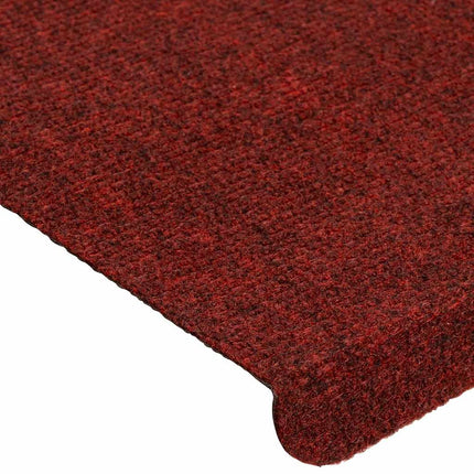 Trappmattor självhäftande 30 st röd 65x22,5x3,5 cm