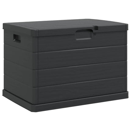Trädgårdsförvaringslåda Antracit 77,5 x 54,5 x 53 cm Plast