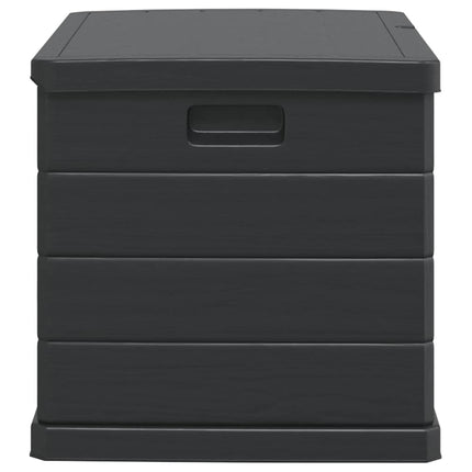 Trädgårdsförvaringslåda Antracit 77,5 x 54,5 x 53 cm Plast