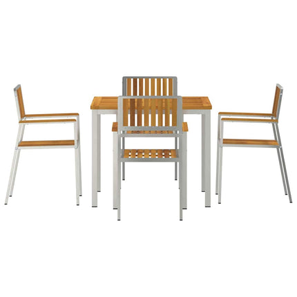 Utomhusmatbord 5 st 90 x 90 x 75 cm