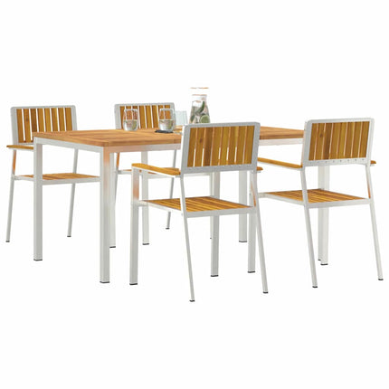 Utomhusmatbord 5 st 150 x 90 x 75 cm