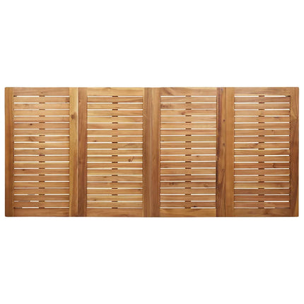 Trädgårdsmöbelset 9 pcs Massiv akaciaträ och rostfritt stål