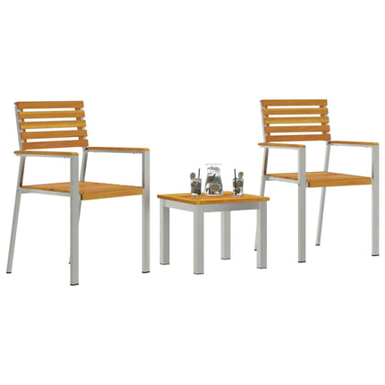 Trädgårdsmöbelset 3 pcs Brun