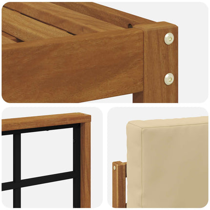 Utomhussoffset 8 st Naturlig och Beige