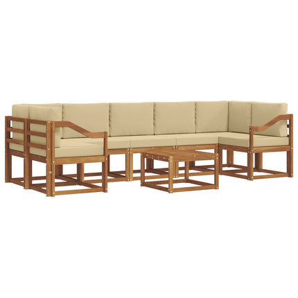 Utomhussoffset 8 st Naturlig och Beige