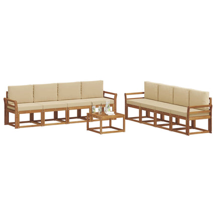 Utomhussoffset 9 st Naturlig och Beige