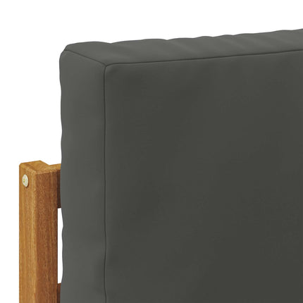 Utomhussoffset med kudde 6 pcs Naturlig och Antracit