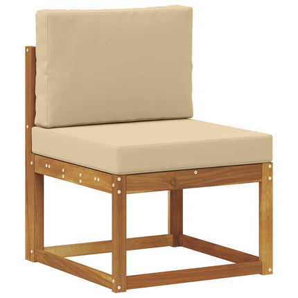 Utomhussoffset med kudde 8 pcs Naturlig och Beige