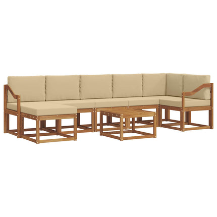 Utomhussoffset 8 st Naturlig och Beige