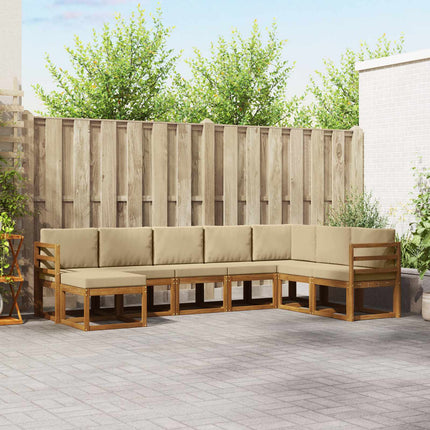 Utomhussoffset 8 st Naturlig och Beige