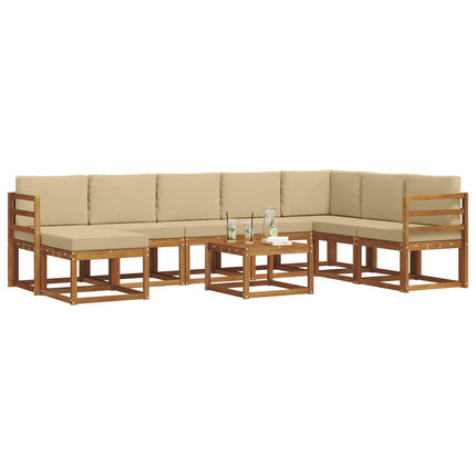 Utomhussoffset 9 st Naturlig och Beige