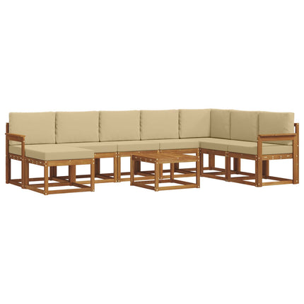 Utomhussoffset 9 st Naturlig och Beige