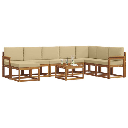Utomhussoffset 9 st Naturlig och Beige