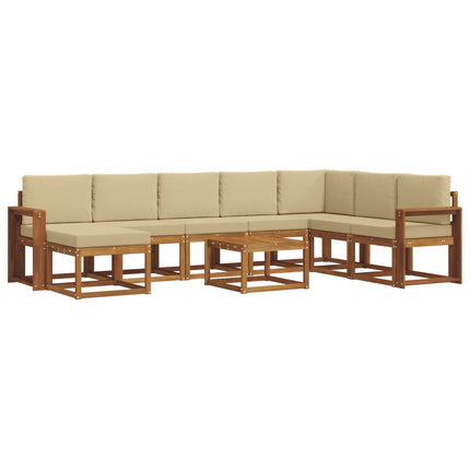 Utomhussoffset 9 st Naturlig och Beige