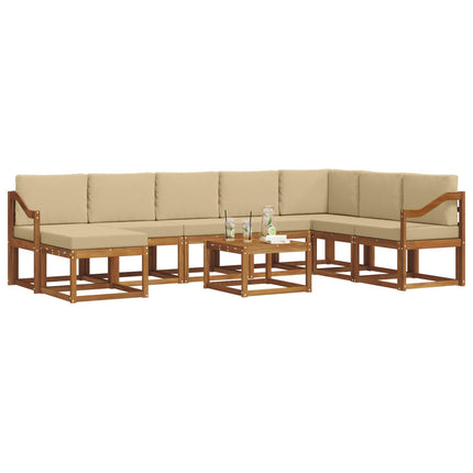Utomhussoffset 9 st Naturlig och Beige