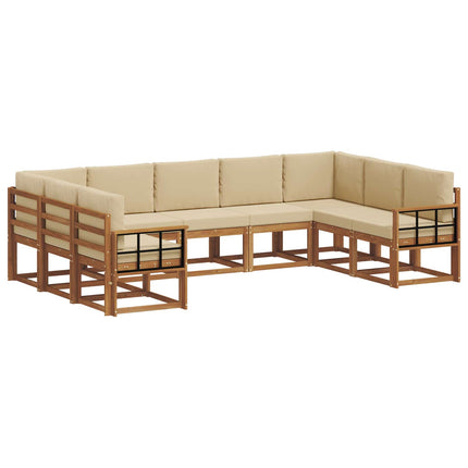 Utomhussoffset 9 st Naturlig och Beige