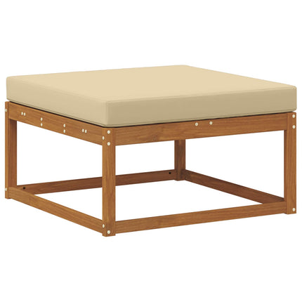 Utomhussoffset med kudde 6 pcs Naturlig och Beige